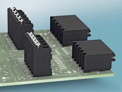 SMD PCB terminals with rugged push-in connections
