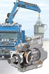 Hydraulic pump operates with load-sensing valve systems