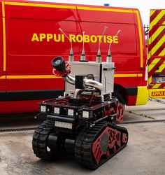 A robot that fights fires - and Coronavirus too