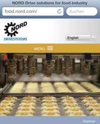 Microsite food.nord.com is optimised for mobile devices
