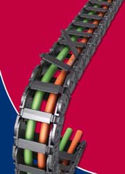 Quicktrax  cable carrier is quick and easy to populate