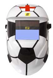 Football welding helmet based on ESAB Origo Tech