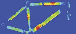 Pulse thermography inspection of carbon fibre composites