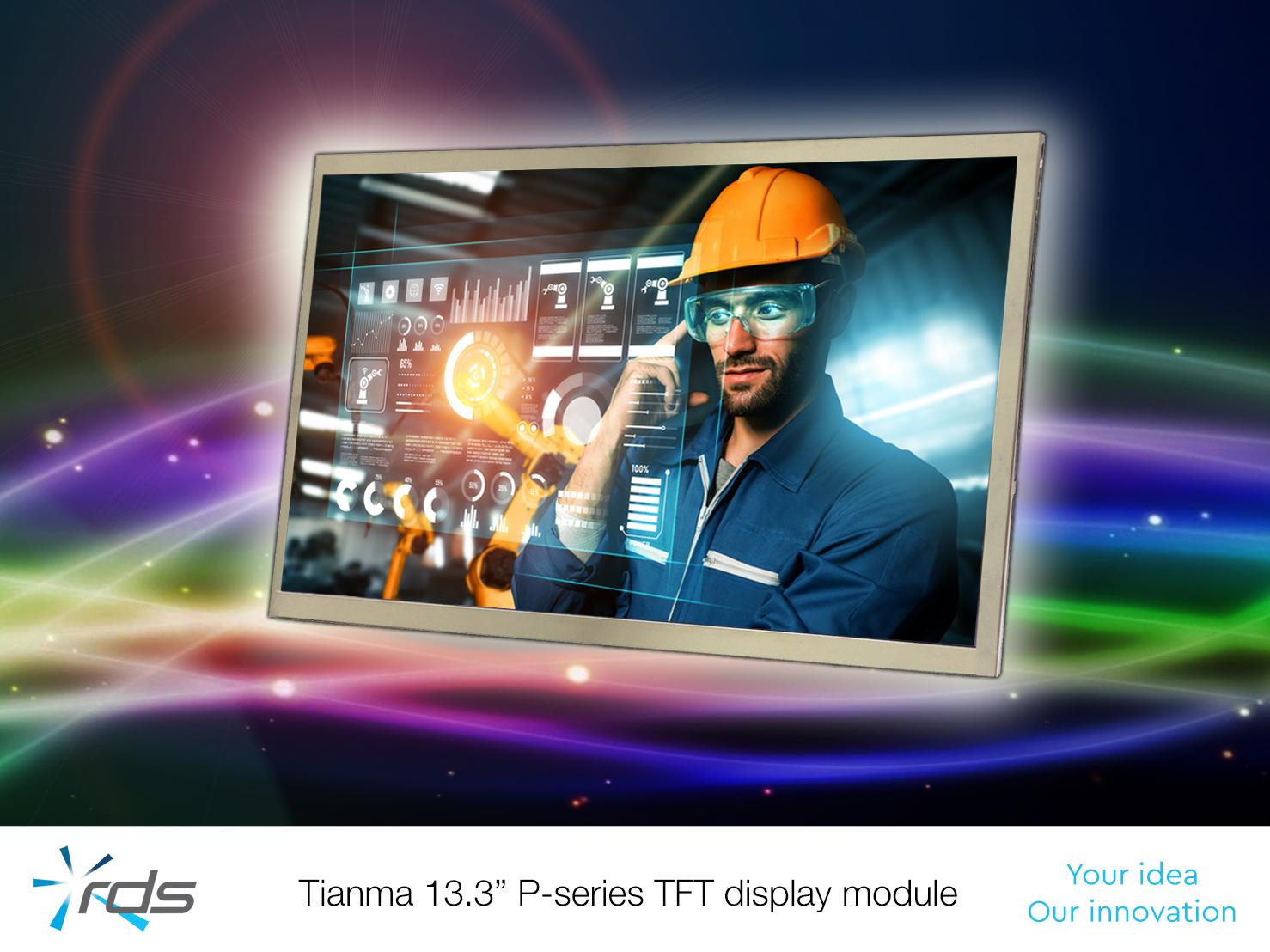 On display – new 13.3-inch TFT display module