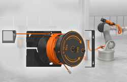 e-spool flex cable drum: extension with no need for slip rings
