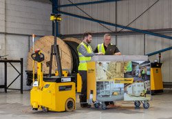 Heavy-duty AGV incorporates Sick laser scanners and controller