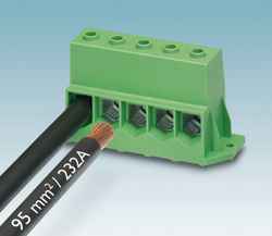 High-current PCB terminal for power electronics
