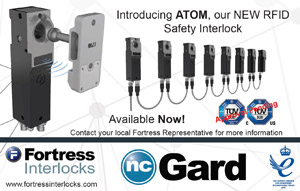 ATOM RFID safety interlock is compact, secure and ultra-robust