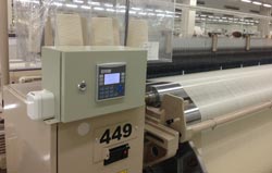 Textile machinery upgraded with all-in-one PLC and HMI units