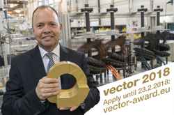 Energy chain applications wanted for vector award 2018