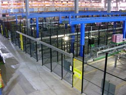 Modular perimeter guarding for automated high-bay warehouse
