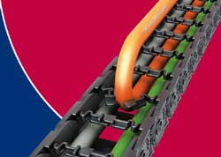 Cable chain reduces the time required for laying cables