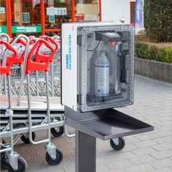 Hand sanitiser dispenser manufacturer demands rugged enclosures