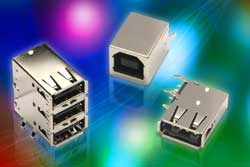Broad choice of PCB-mount USB connectors