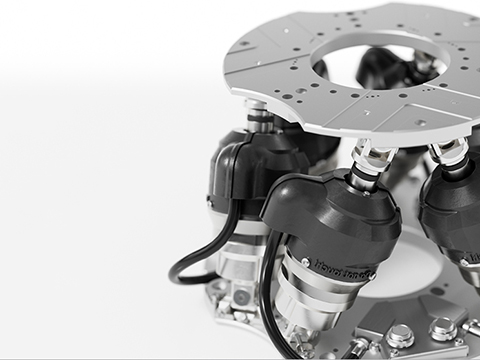 Tough, compact hexapod for industrial applications