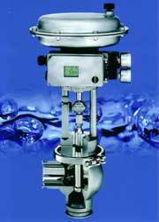 Control valves designed for aseptic applications
