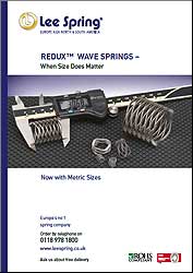 New REDUX Wave Spring mini-catalogue from Lee Spring