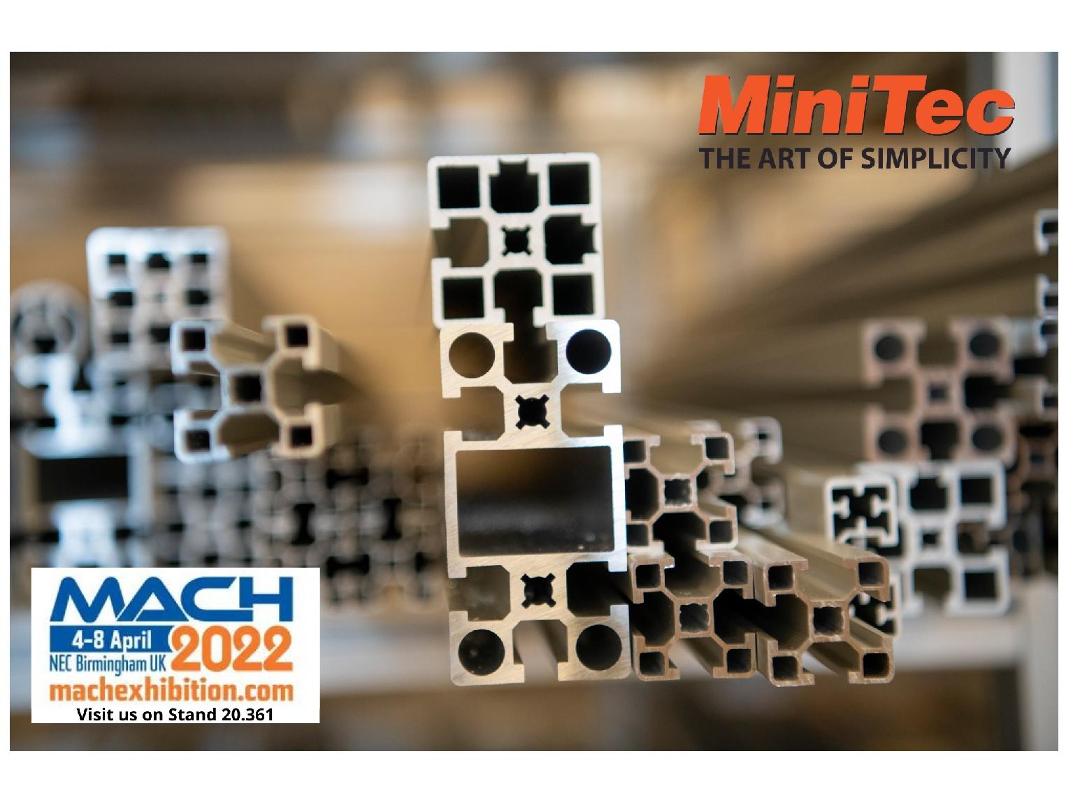 MiniTec UK to exhibit profile solutions at MACH 2022
