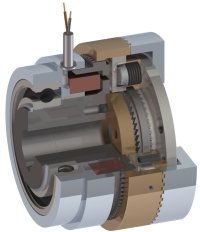 Bi-stable electromagnetic clutch is safe and energy-efficient