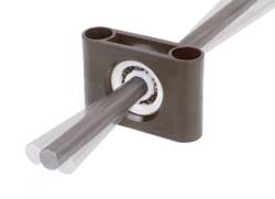 New lubrication-free, self-aligning plastic ball bearings