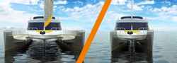 Squeezing a catamaran into a single berth: igus vector award