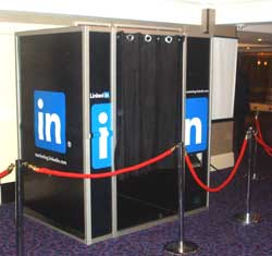 Aluminium framework system selected for photo booths