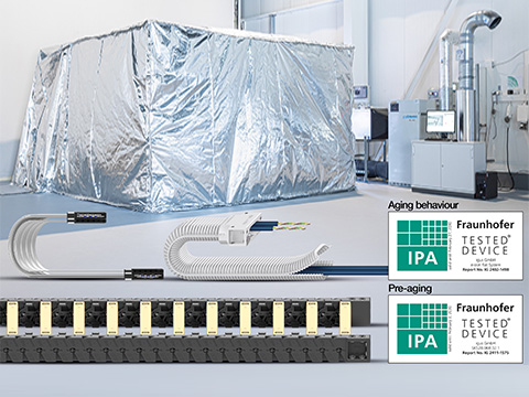 igus e-chains pass rigorous tests for dry cleanroom use