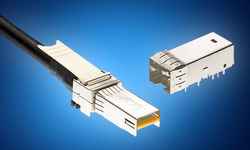 Micro SFP+ connector and cable assemblies from Mouser