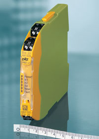 Compact safety relay expansion unit adds timer function