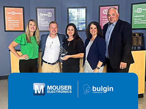 Mouser Electronics Named 2024 Distributor of the Year by Bulgin
