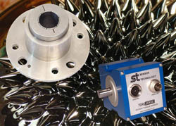Non-contact torque sensor assesses ferrofluid seals