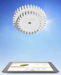 Easy design, configuration and 3D printing of double gears