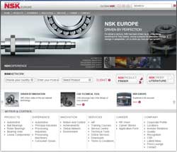 NSK Europe launches new website