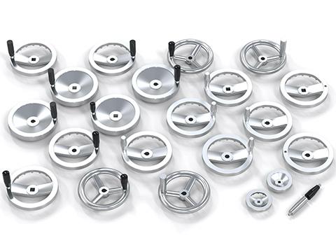 Rust-resistant, rugged, or lightweight handwheel options