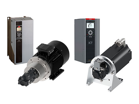 Variable speed drives for industrial hydraulic applications