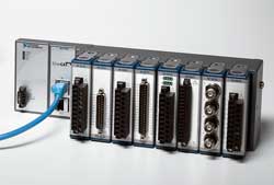 High-speed eight-slot chassis for deterministic I/O