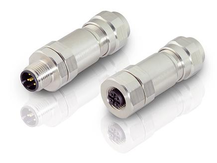 Sensor connectors in stainless-steel design are protected against corrosion