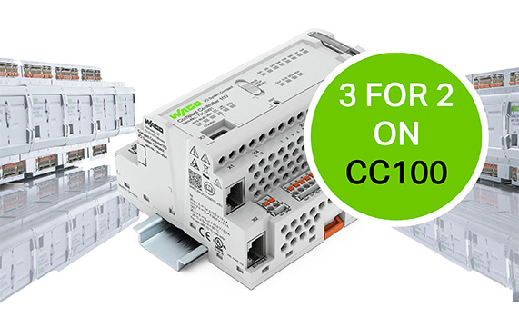 3 for 2 offer on the WAGO CC100 controller
