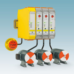 Modular hybrid motor starters with integrated safety