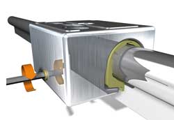 Plain linear guide features adjustable clearance