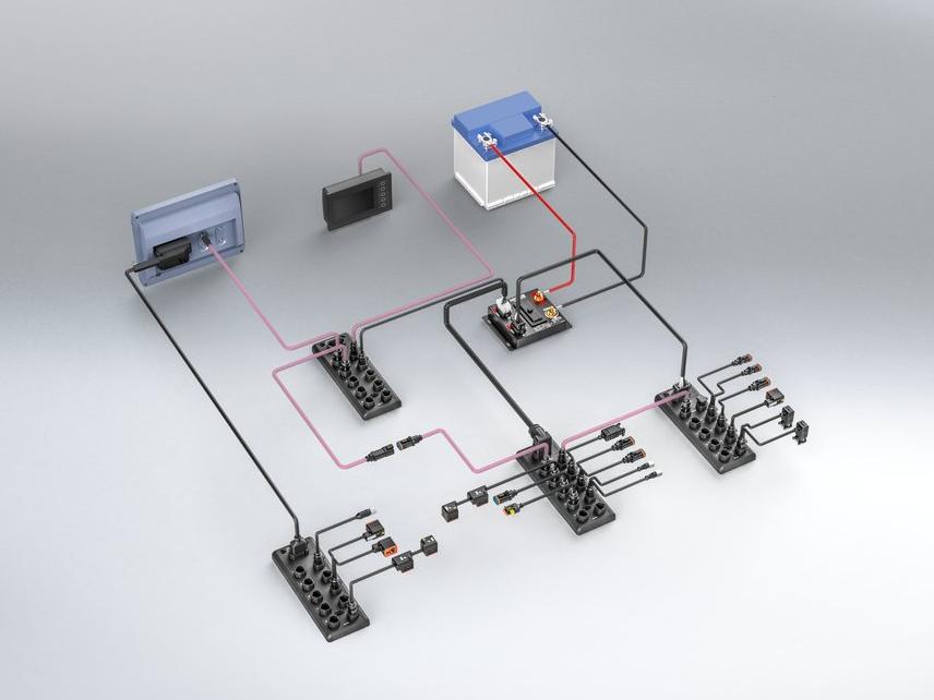 Rational installation technology aids machine wiring