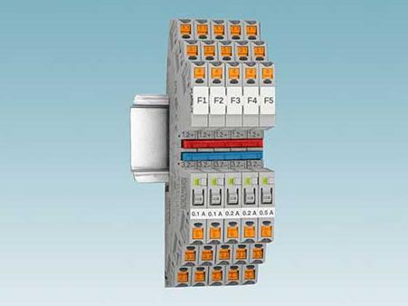The electronic micro fuse for DIN rails