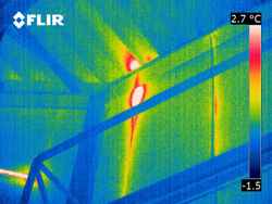 Thermal imaging identifies freezer insulation faults
