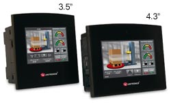 All-in-one palm-size PLC with 4.3inch touchscreen HMI and I/O