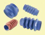 High-temperature bellows made from silicone rubber