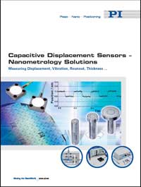 Brochure includes guide to capacitive nanometrology sensors
