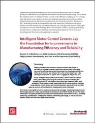 Free White Paper explains intelligent motor control centres