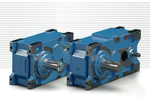 Industrial gear unit from Nord for lifting gear of all kinds
