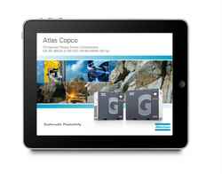 Atlas Copco Compressors iLeaflet for tablet and PC