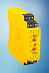 New Sick MOC3SA safety relay monitors speed and standstill